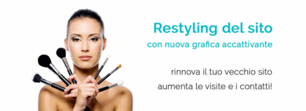 restyling del sito web