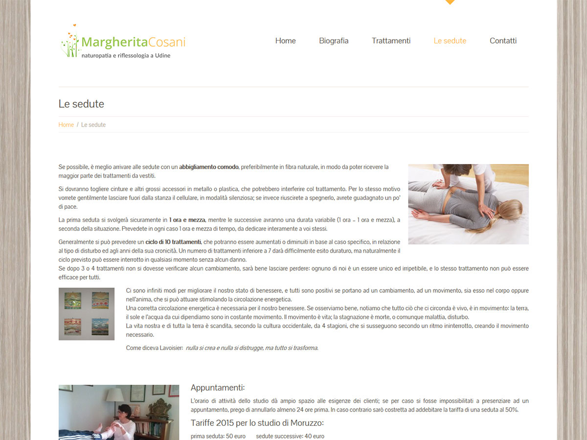 Margherita Cosani Naturopata e Riflessologa