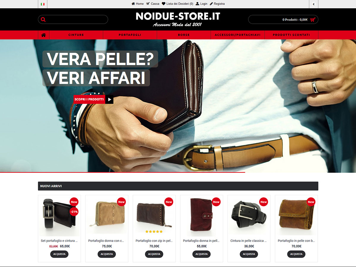 Ndstore.it negozio online di articoli in pelle