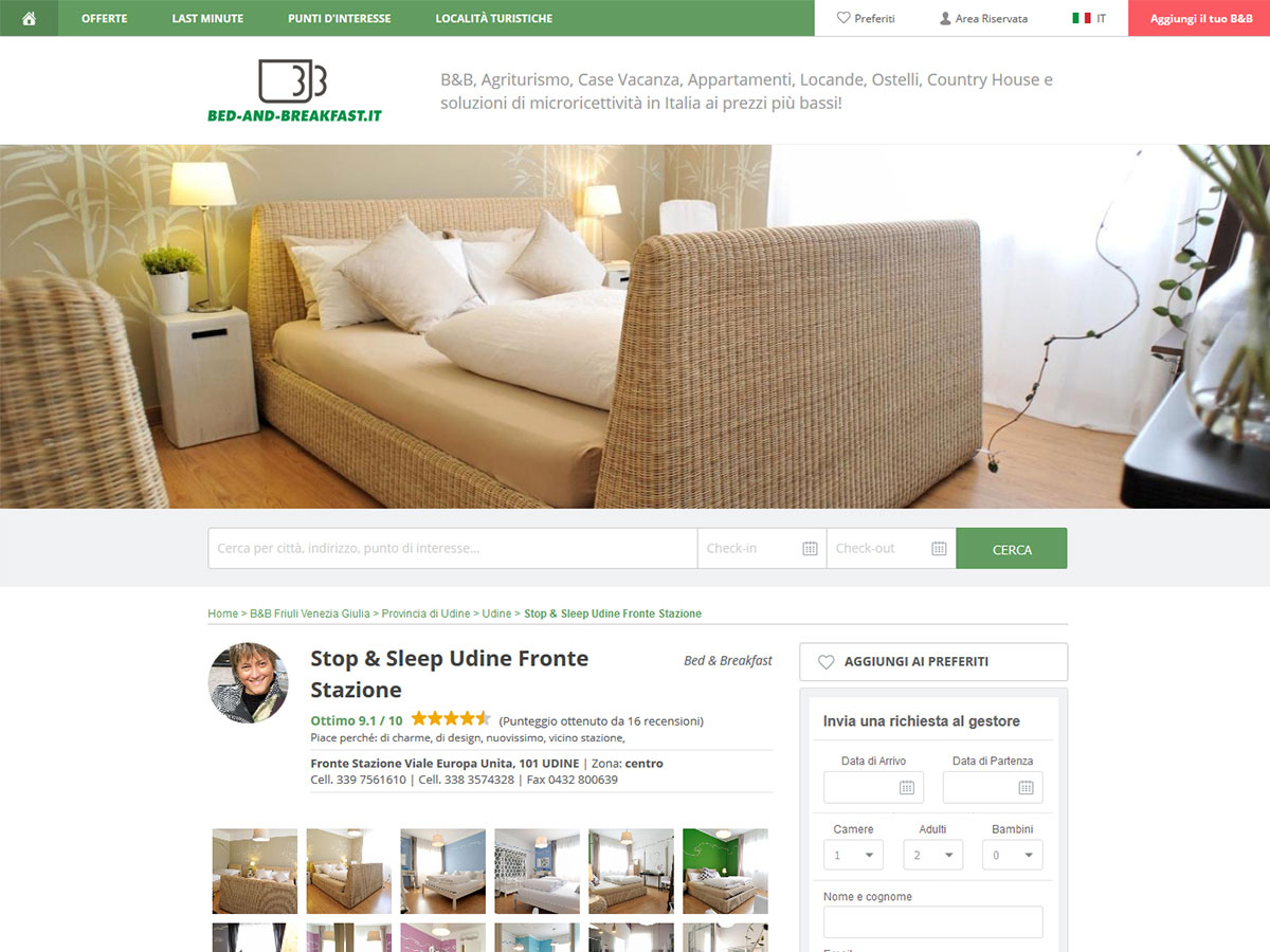 Stop&Sleep Udine - portale bed-and-breakfast.it